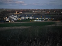 Hotel von der Düne aus