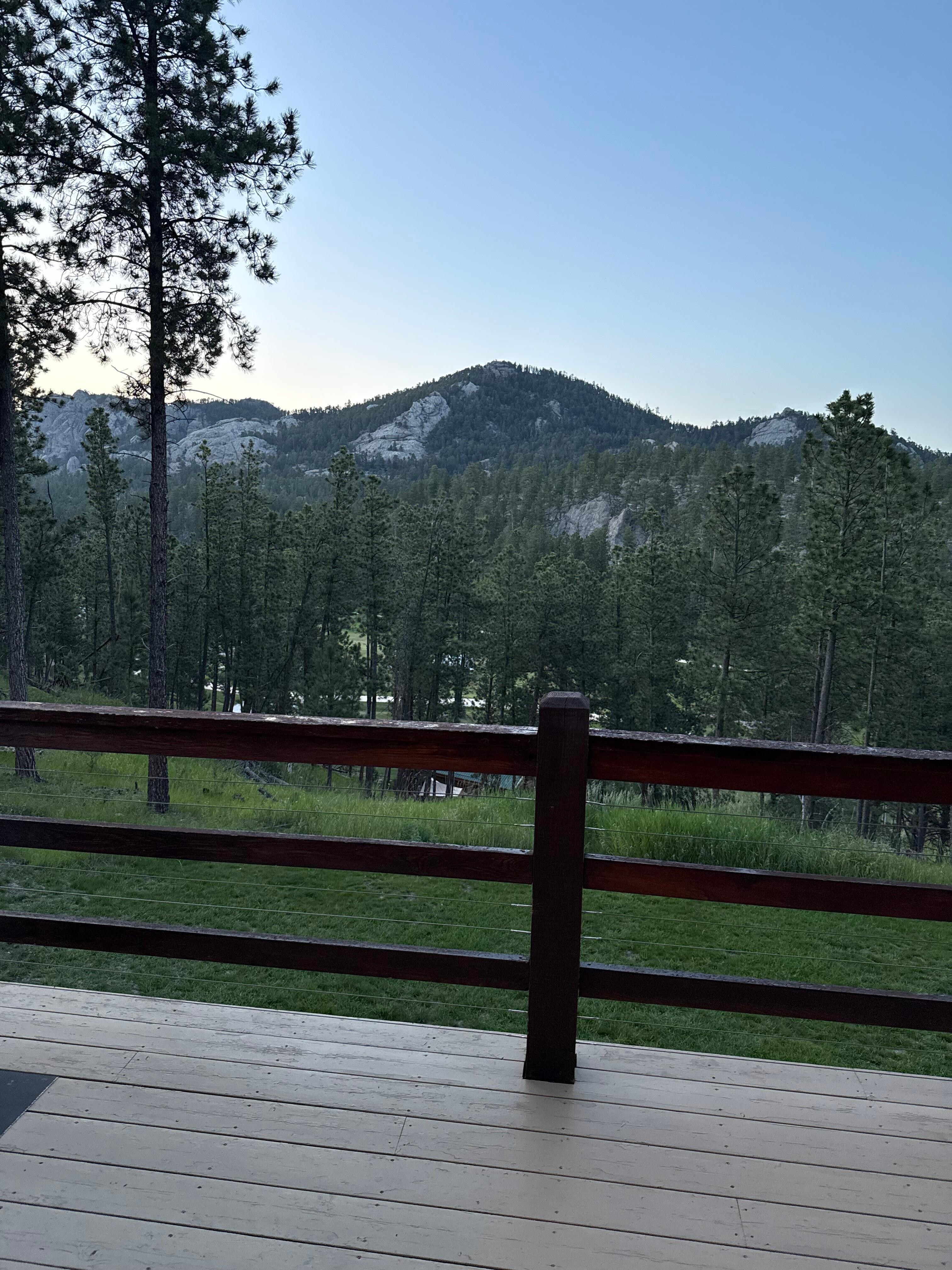 The view from the deck.