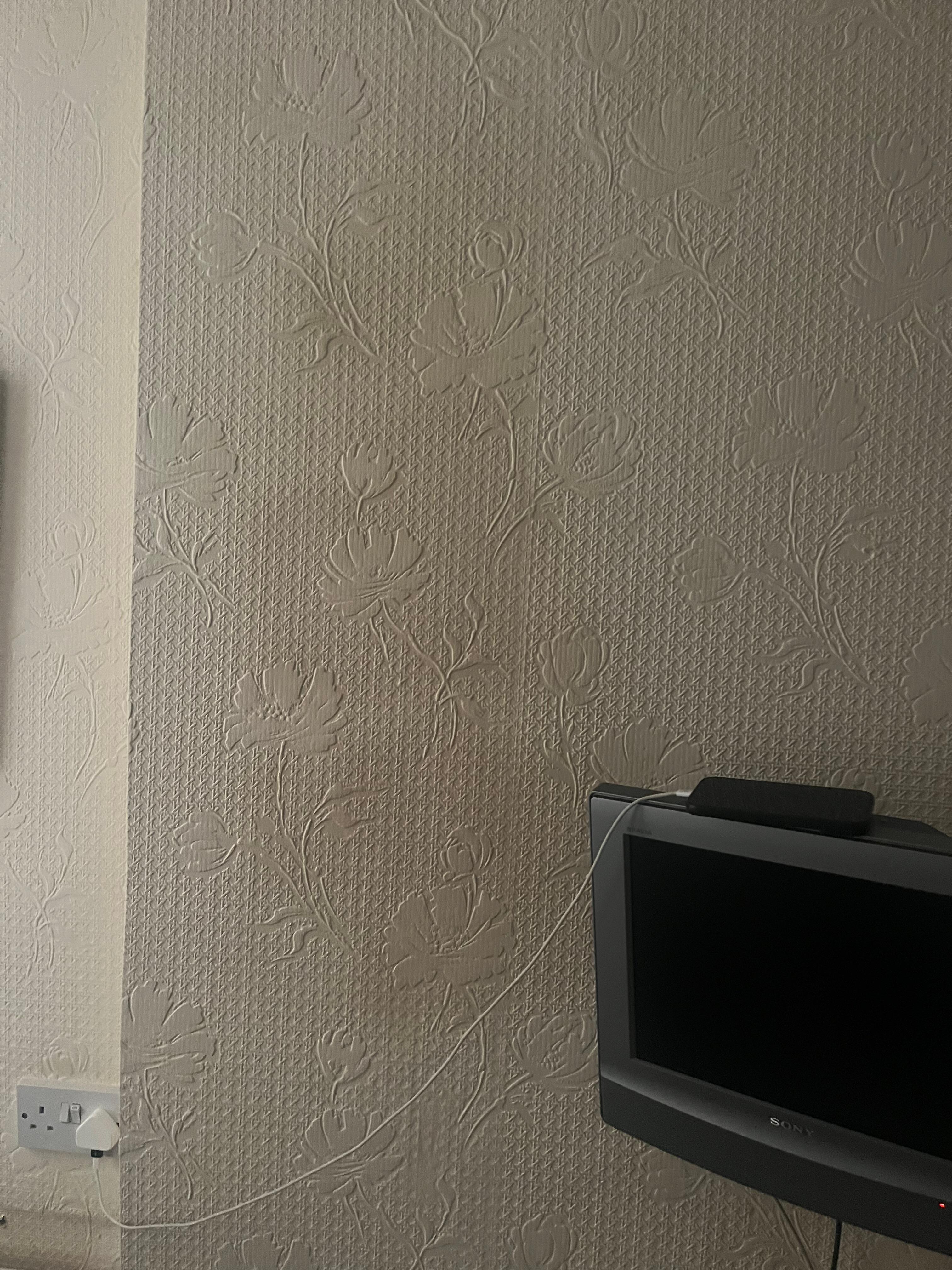Patch needs painting on wall