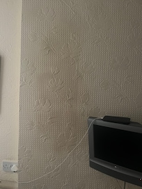 Patch needs painting on wall