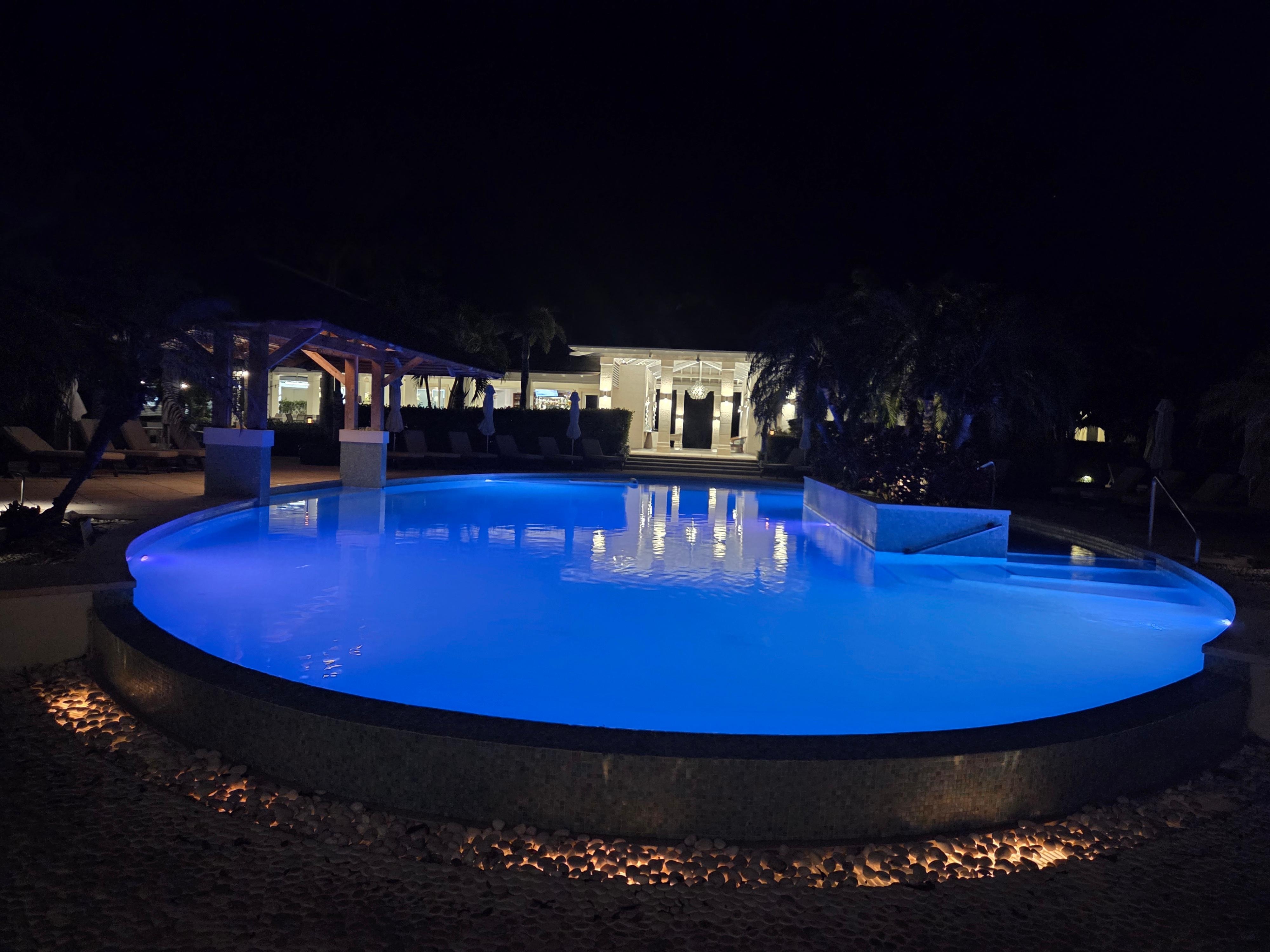 Pool at night