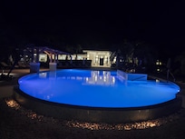 Pool at night