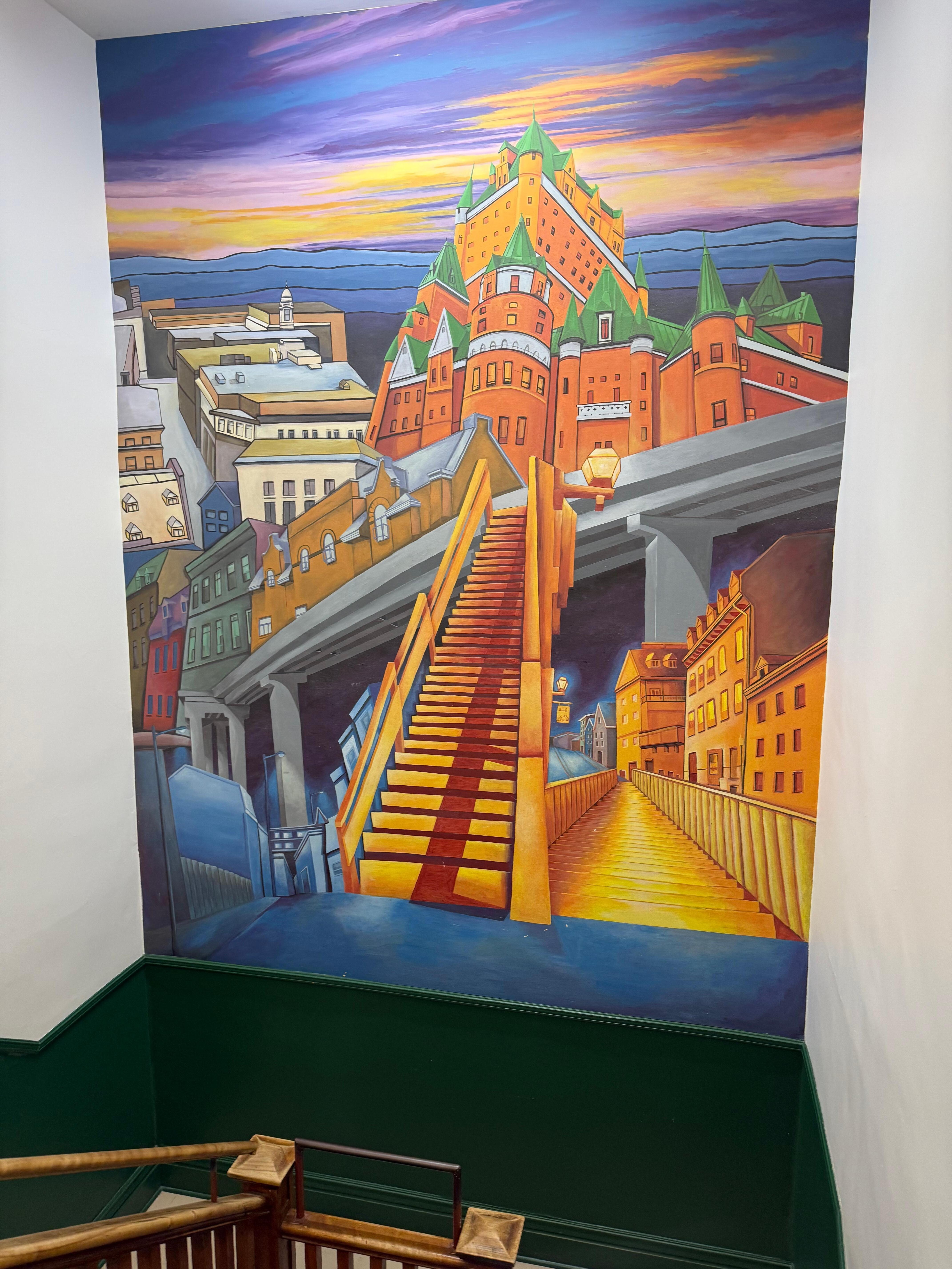One of the fun murals!