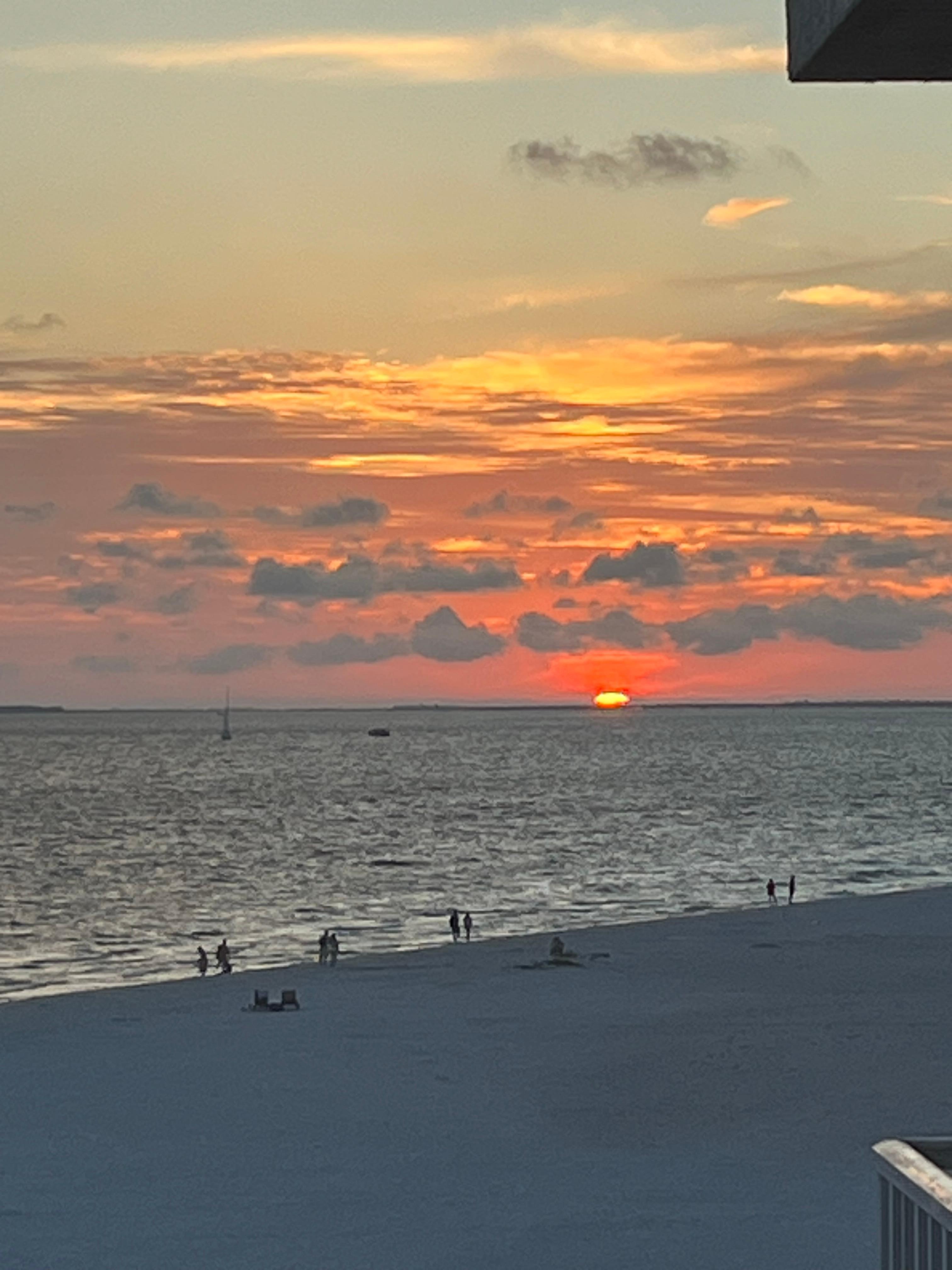 Sunset from our balcony 
