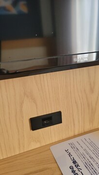 HDMI port has easy access.