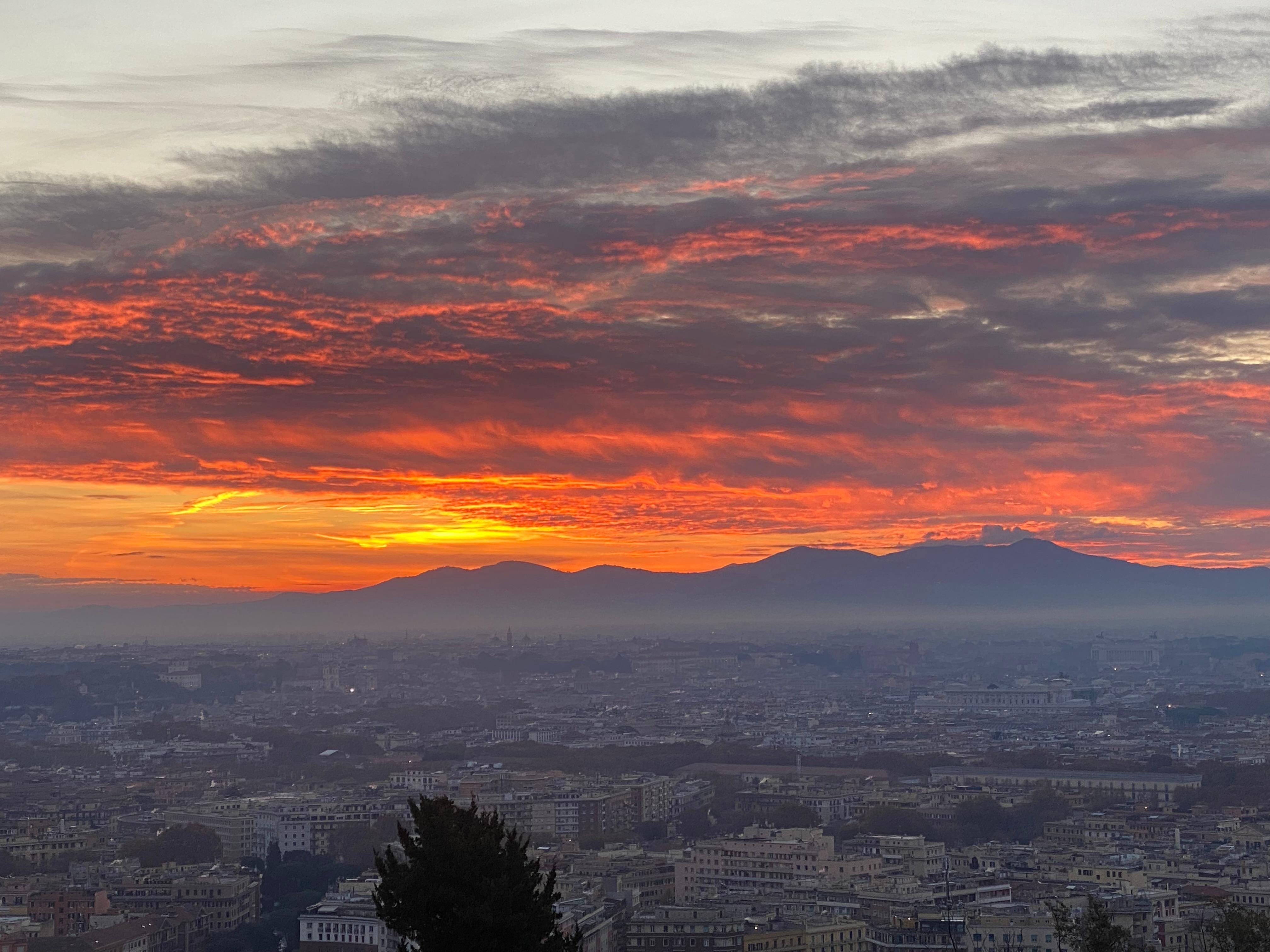 Sunset view from the imperial lounge. 