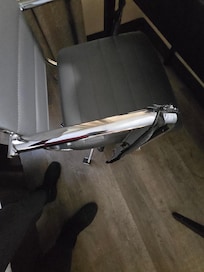 Chair armrest unzipped