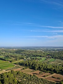 La vue des Baux de Provence.