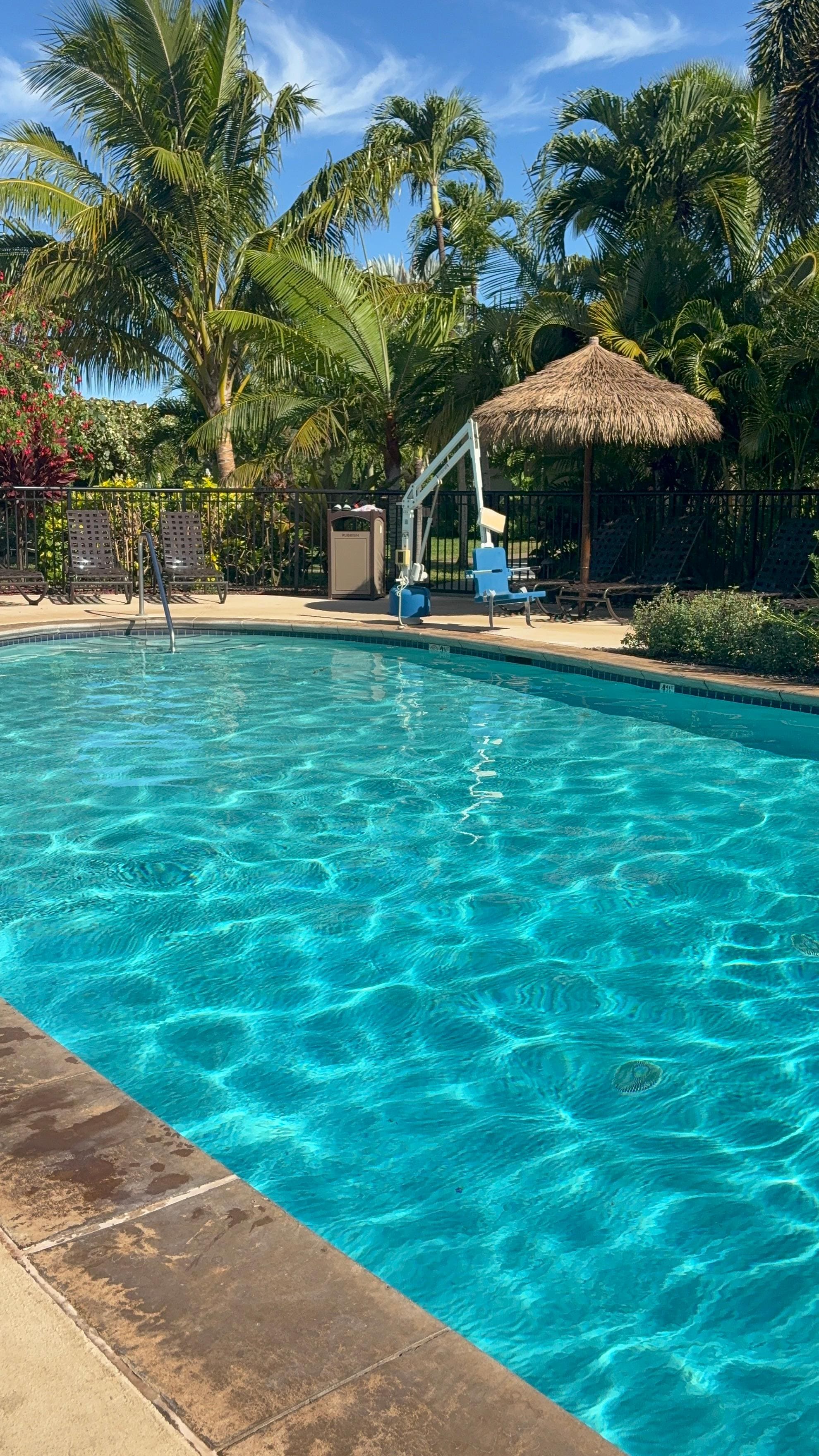 Smaller of the two pools.