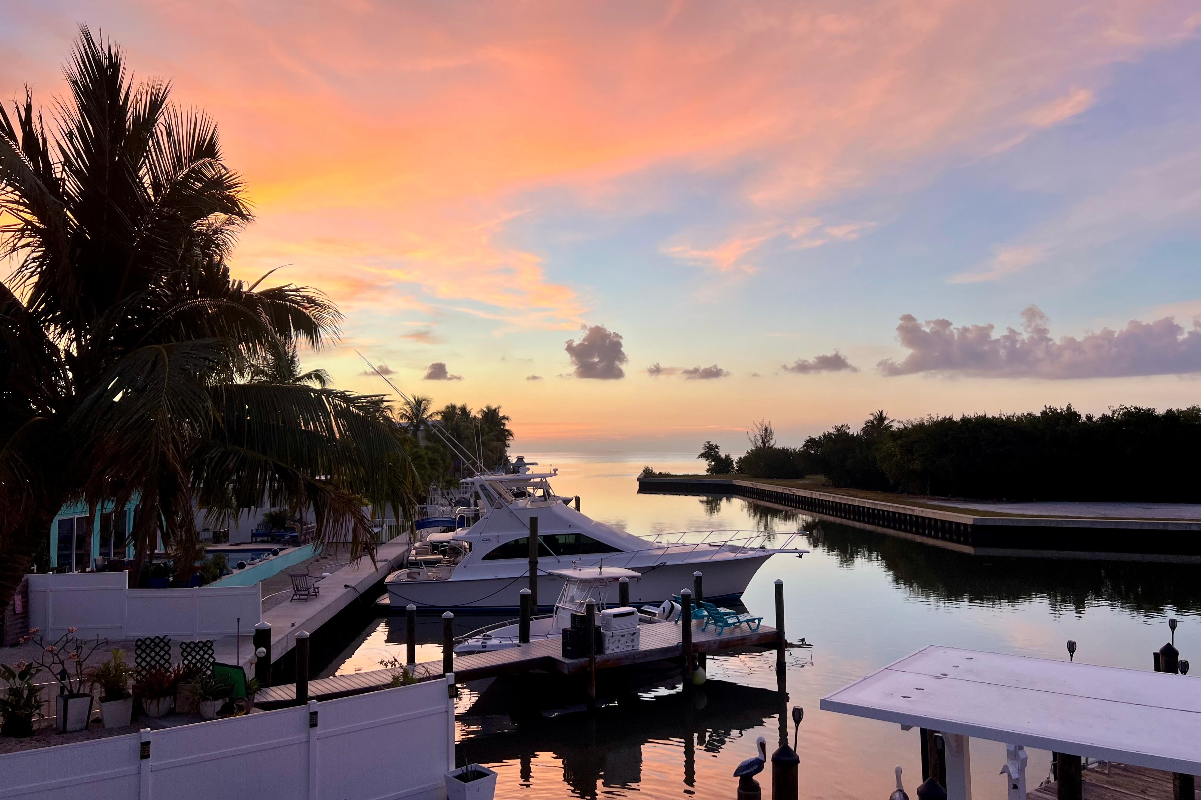 Sunrise on the dock