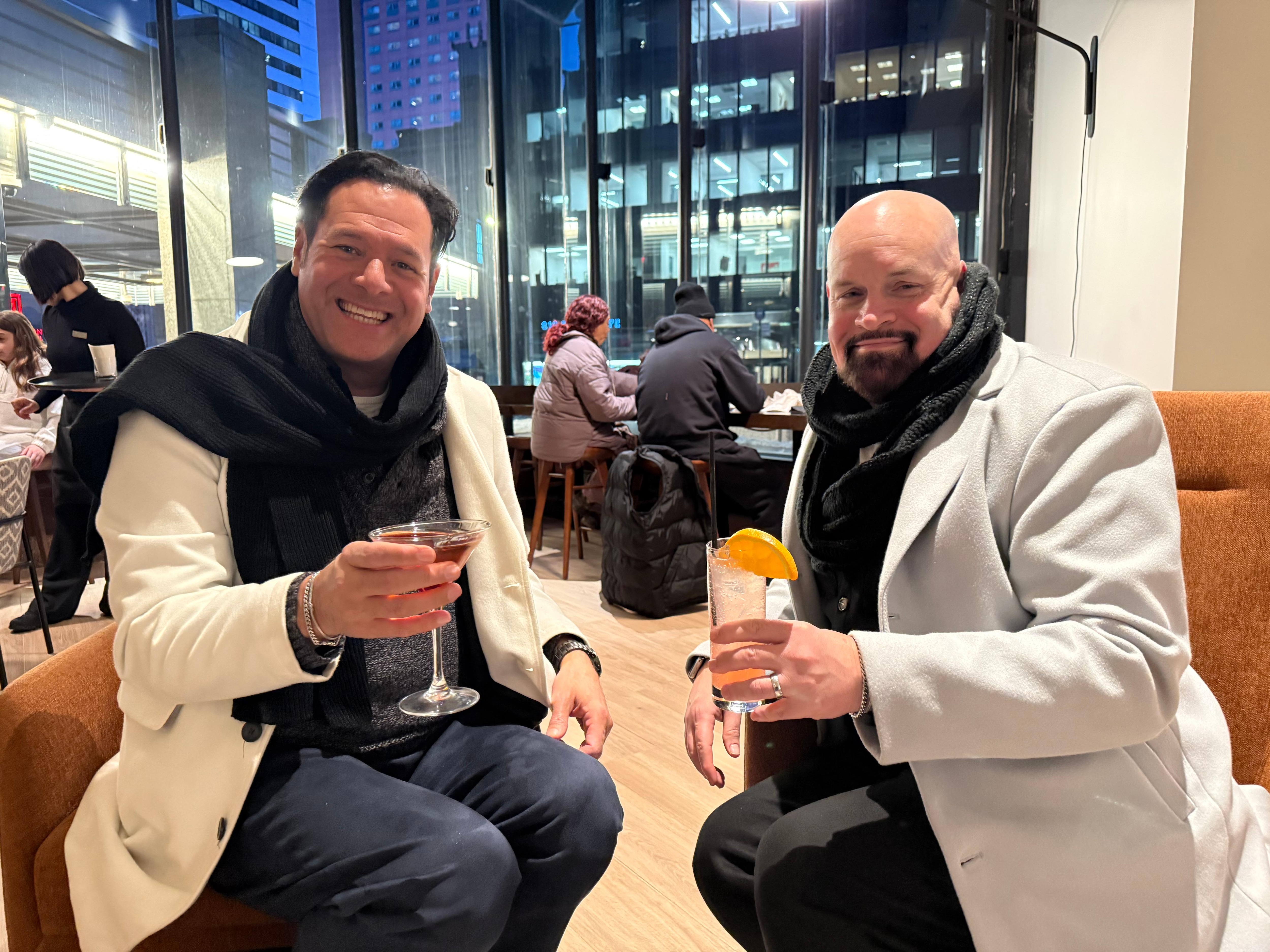 Drinks at the lobby bar