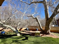 Back porch at The Pump House!