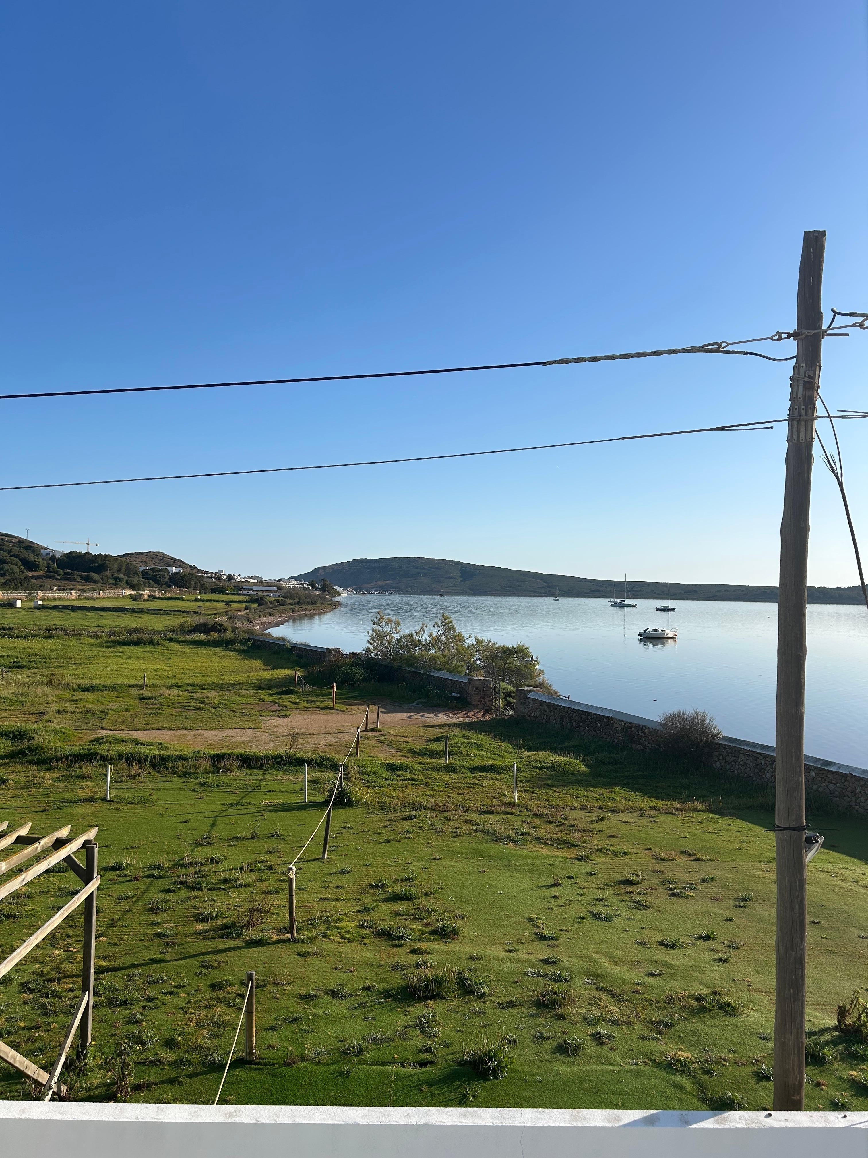 View from the villa to the left. Really lovely that nothing has been built there! 