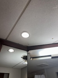 Holes in the bathroom ceiling