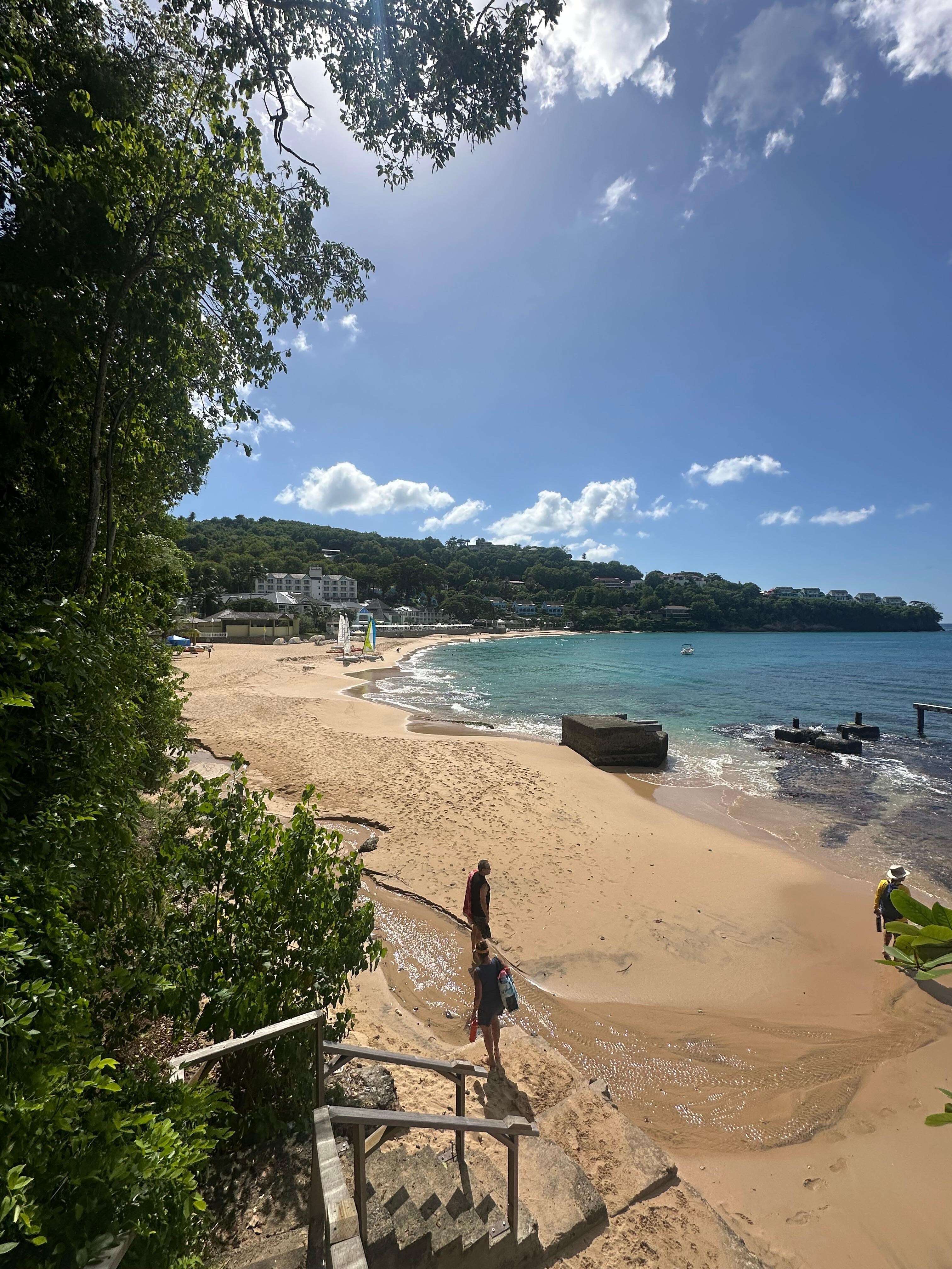 Stairs down to the beach