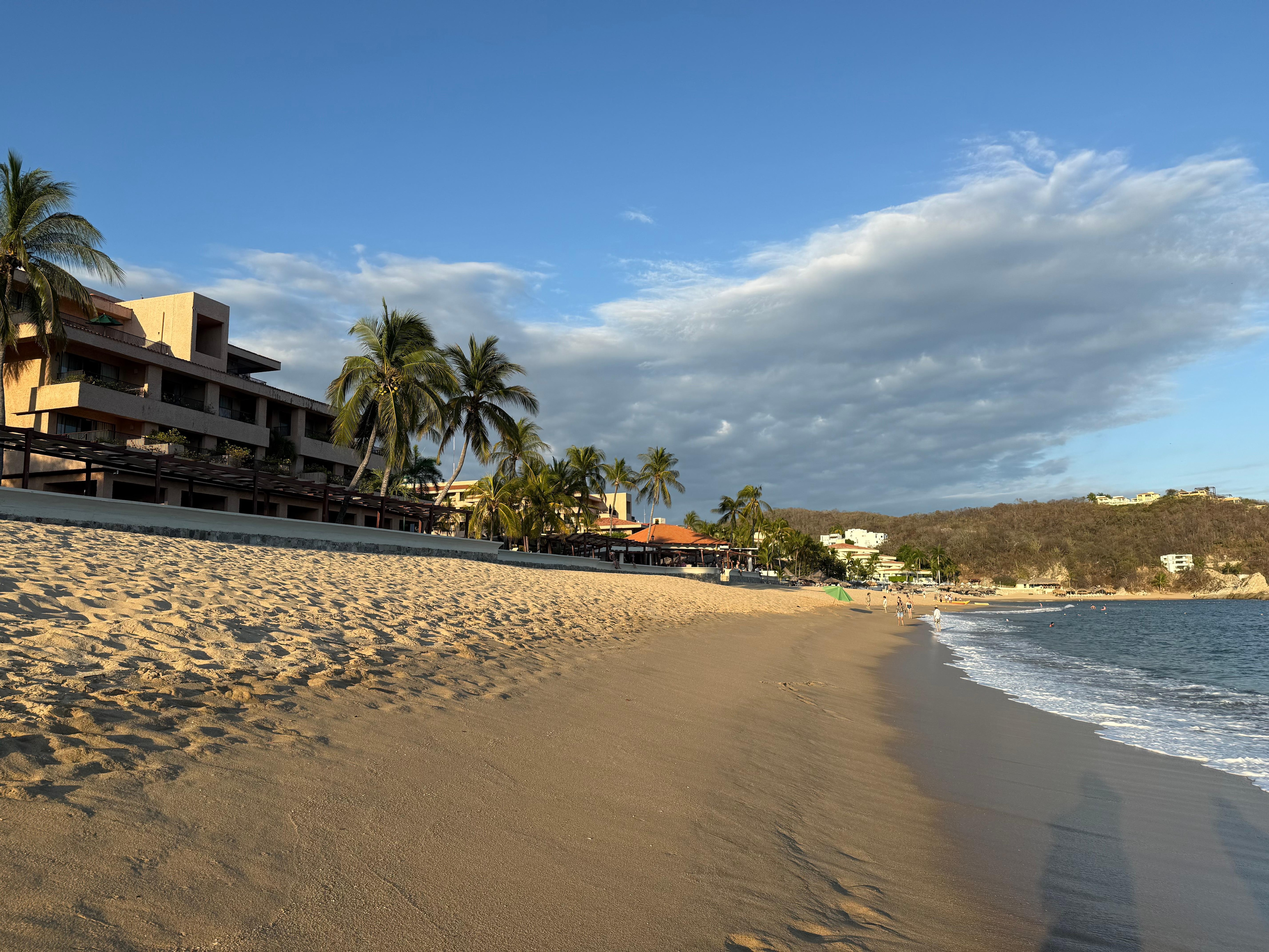 Hotel and beach front