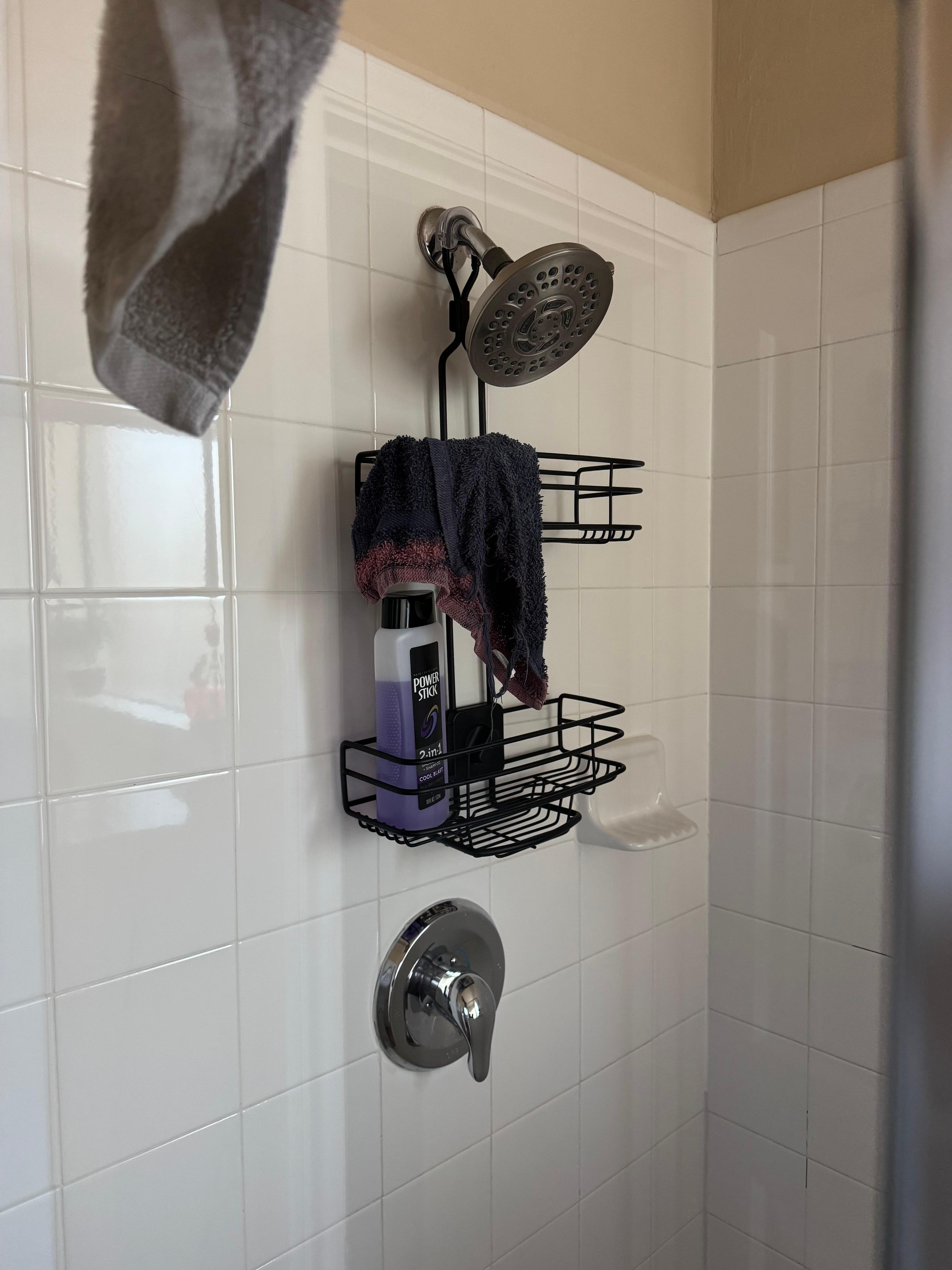 Master bathroom shower.  The only wash cloth