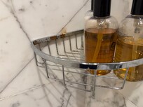 Rusty bathroom shelf