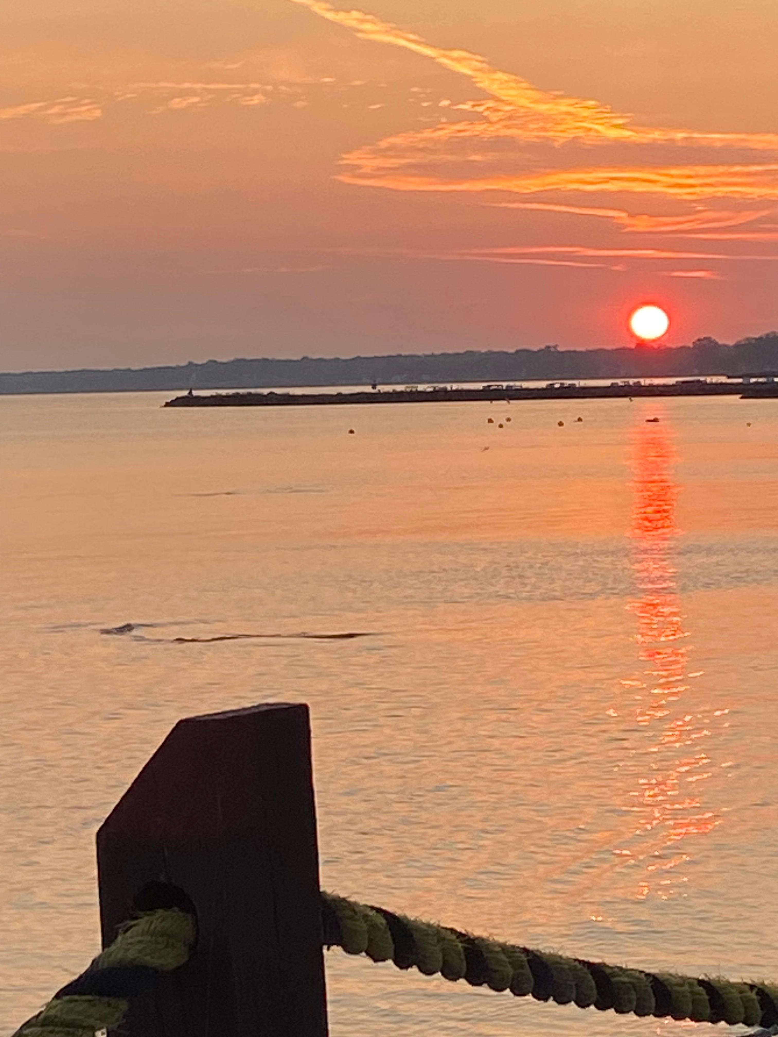 Sunrise from the deck