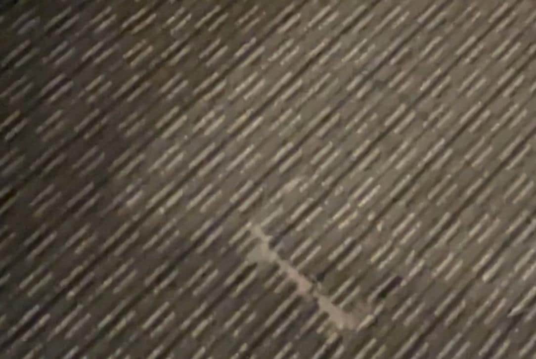 Rip in the carpet about 5inches long and came up tripping me as I walked into the room.