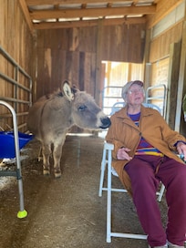 Lillian, 100 years young with Gus