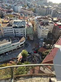 Our street from the top of Galata Tower.