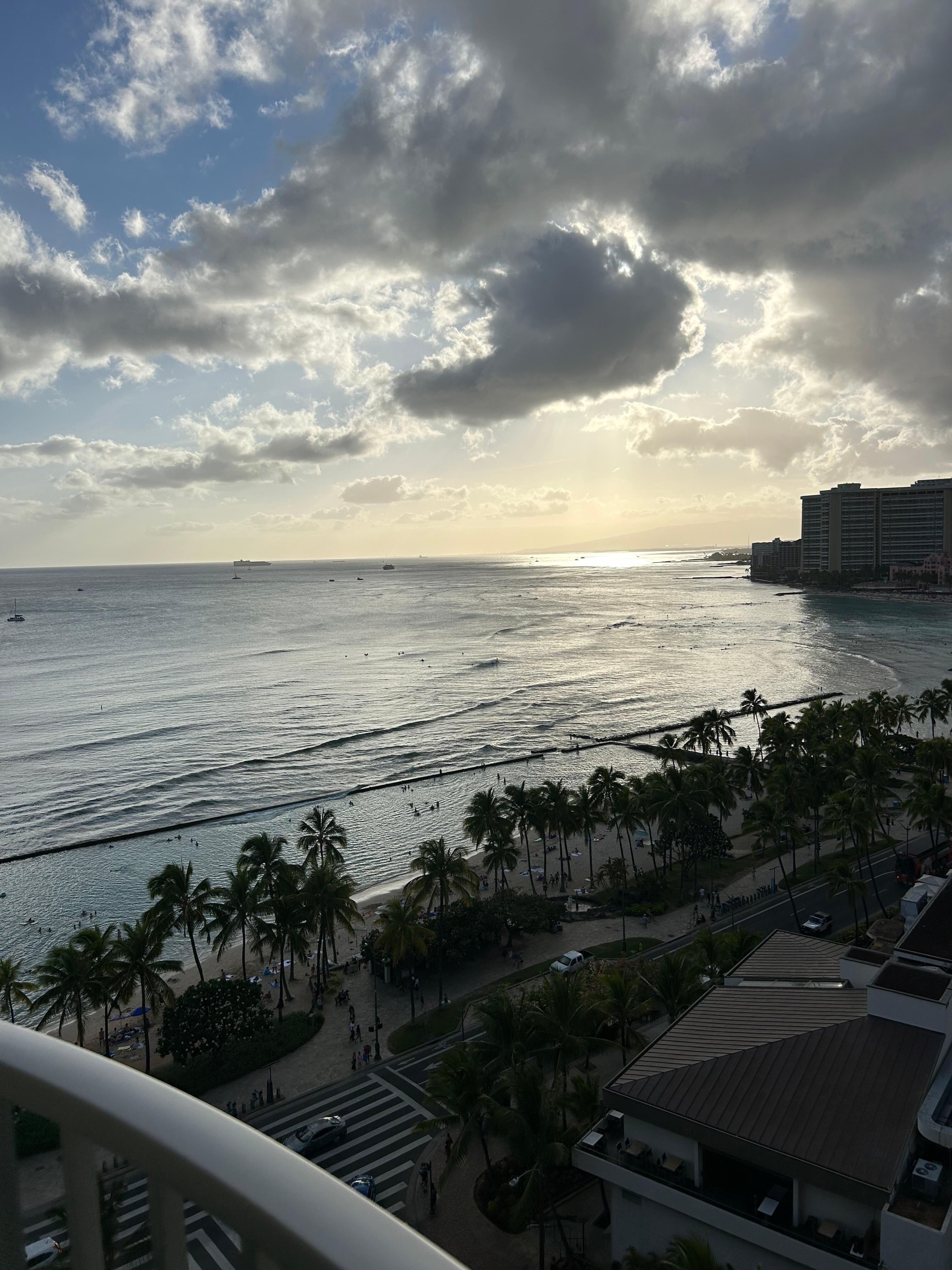 View from the balcony on the 18th floor. 