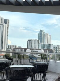 Roof top bar and dining next door