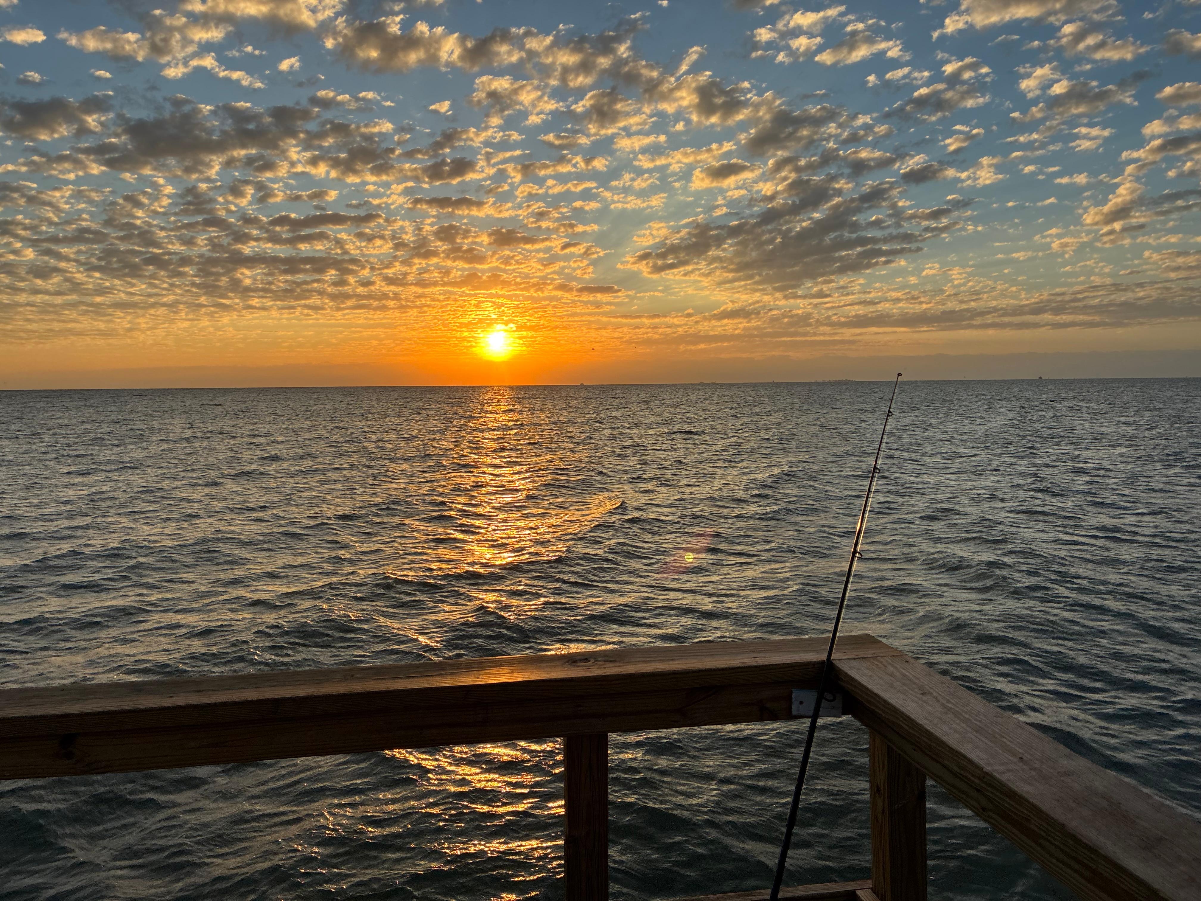 A few steps away from our unit on the private pier