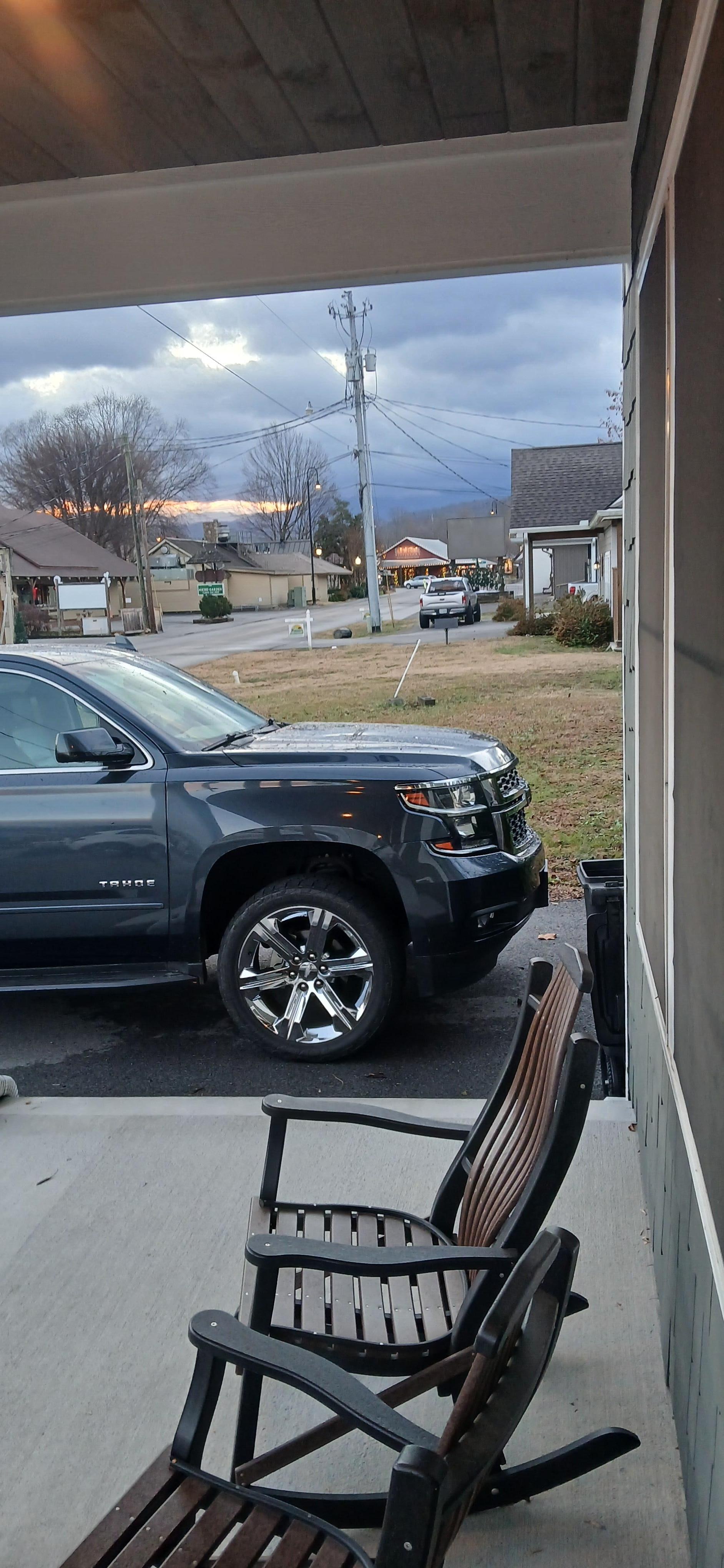 Exactly what you'll see when you walk out if the front door facing Old Mill