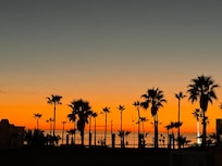 Sunset view from the front of the home