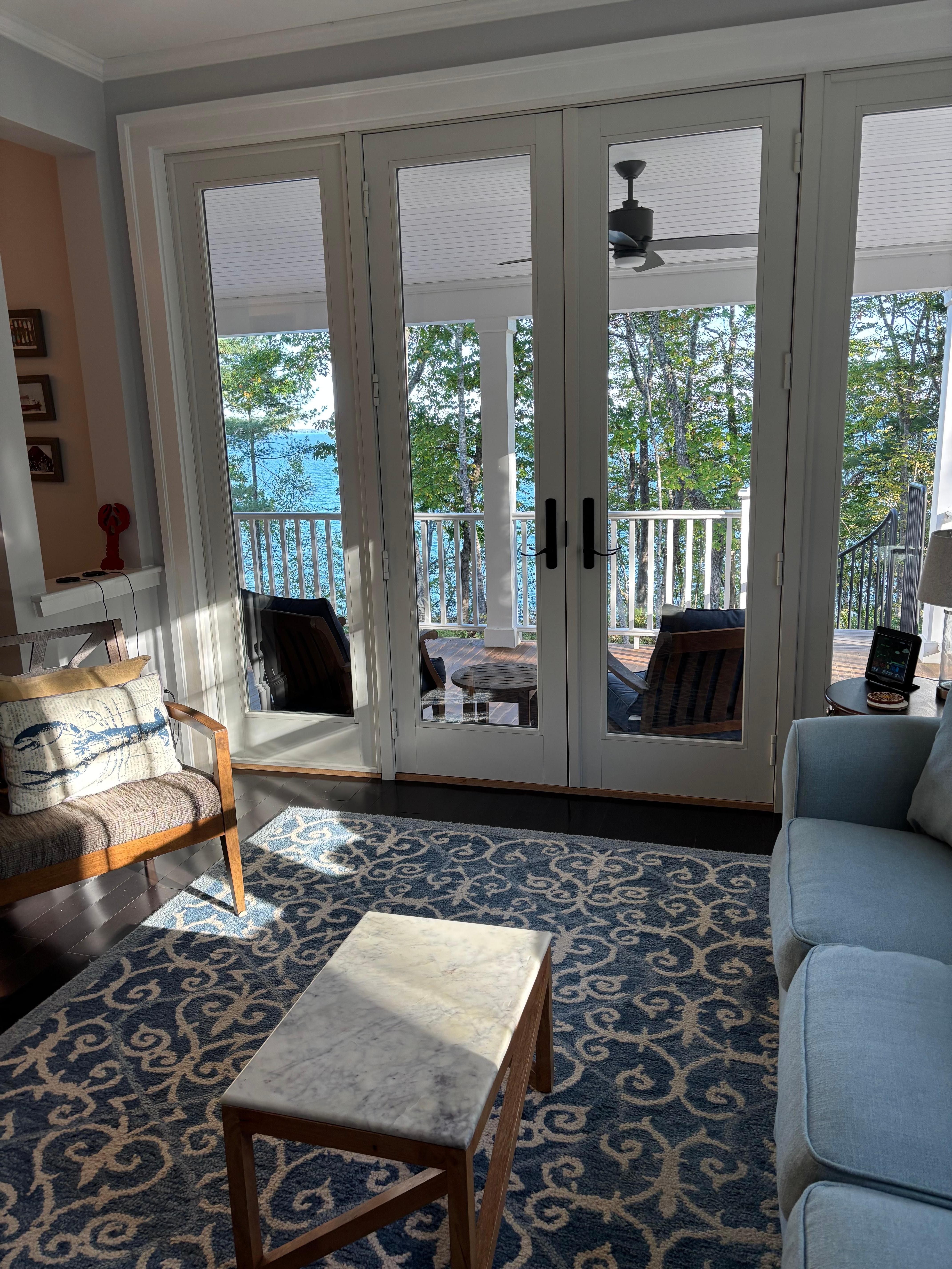 You can sit in the living room and watch the sun rise