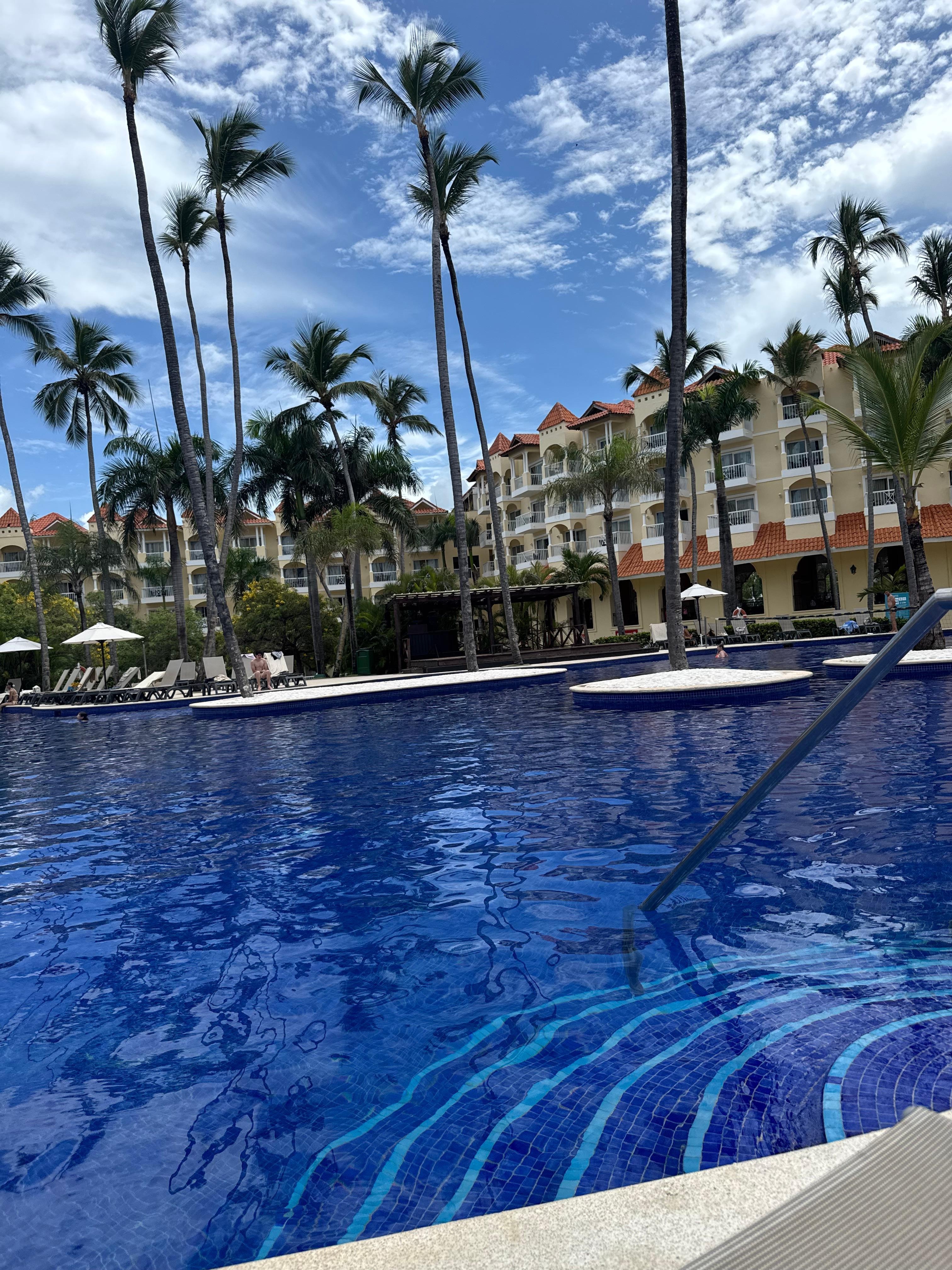 View from the pool side next to lobby 1