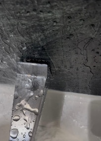 Water splashing and coming out of everything but the tap and it’s not connected to the wall