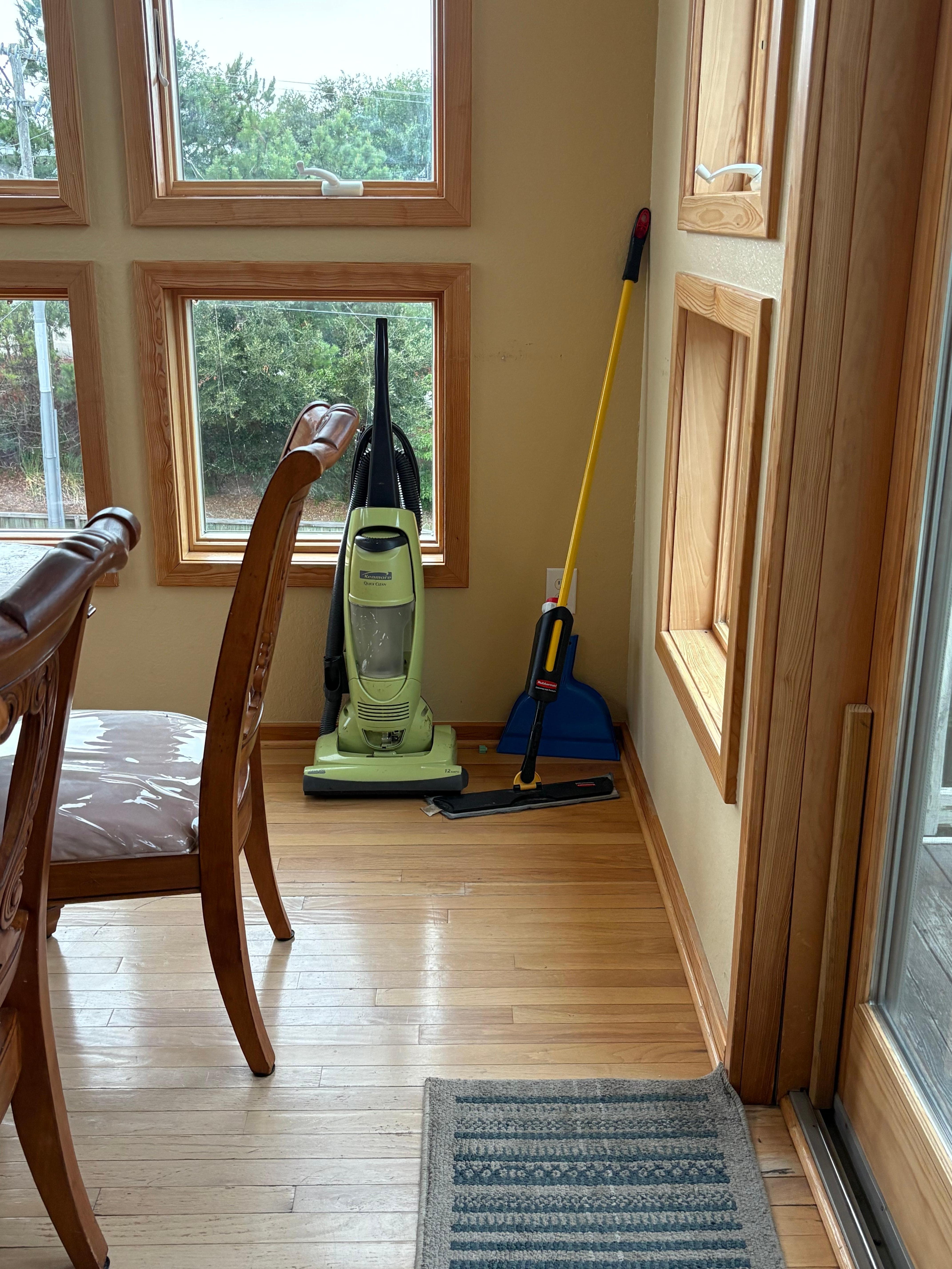 Cleaning materials out