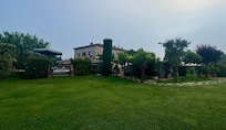 The villa and pool