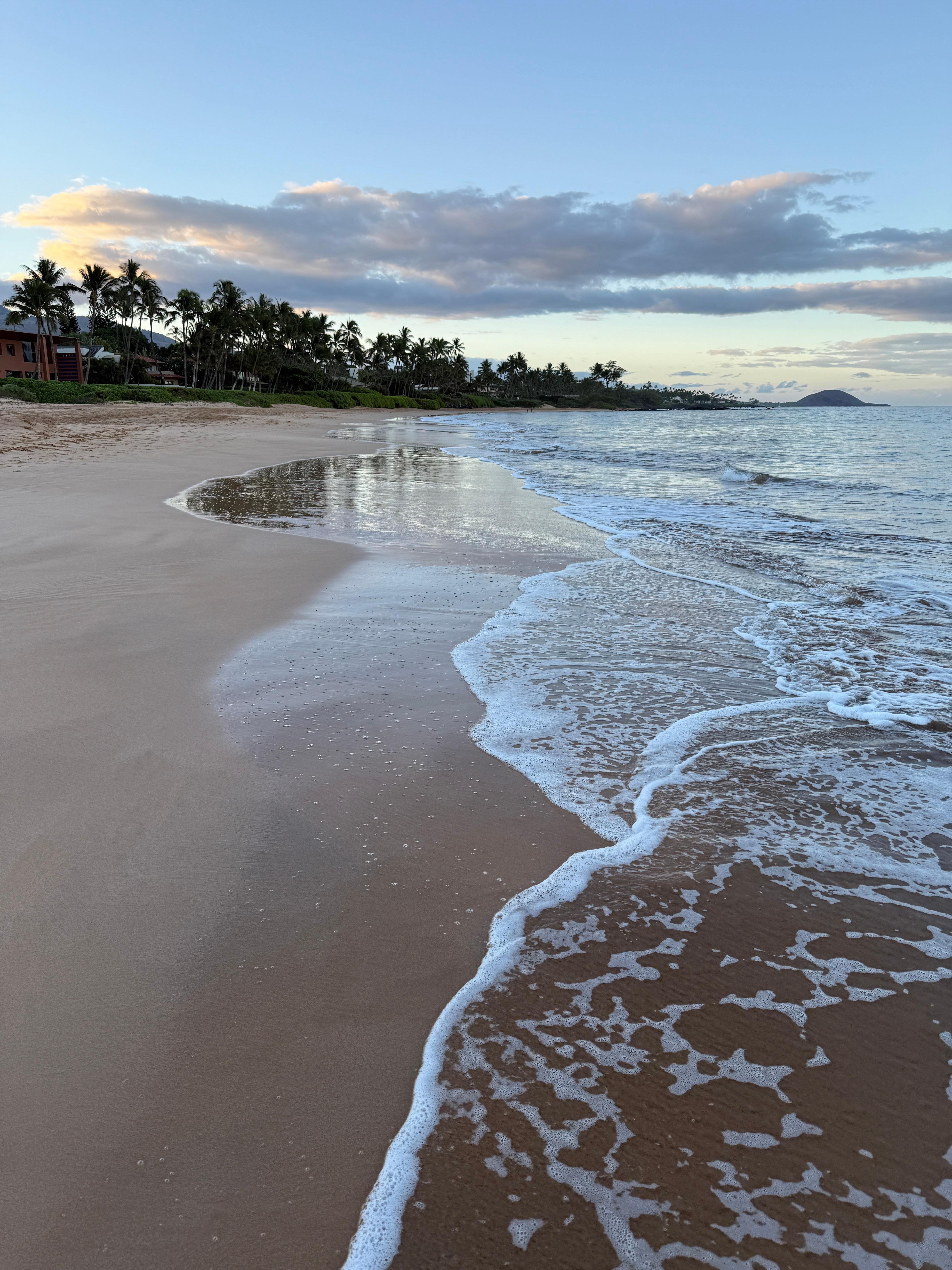 The beach for morning walks