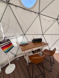 Kitchen area in the dome.