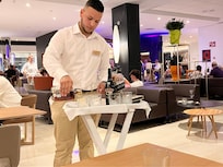 Preparing our drinks