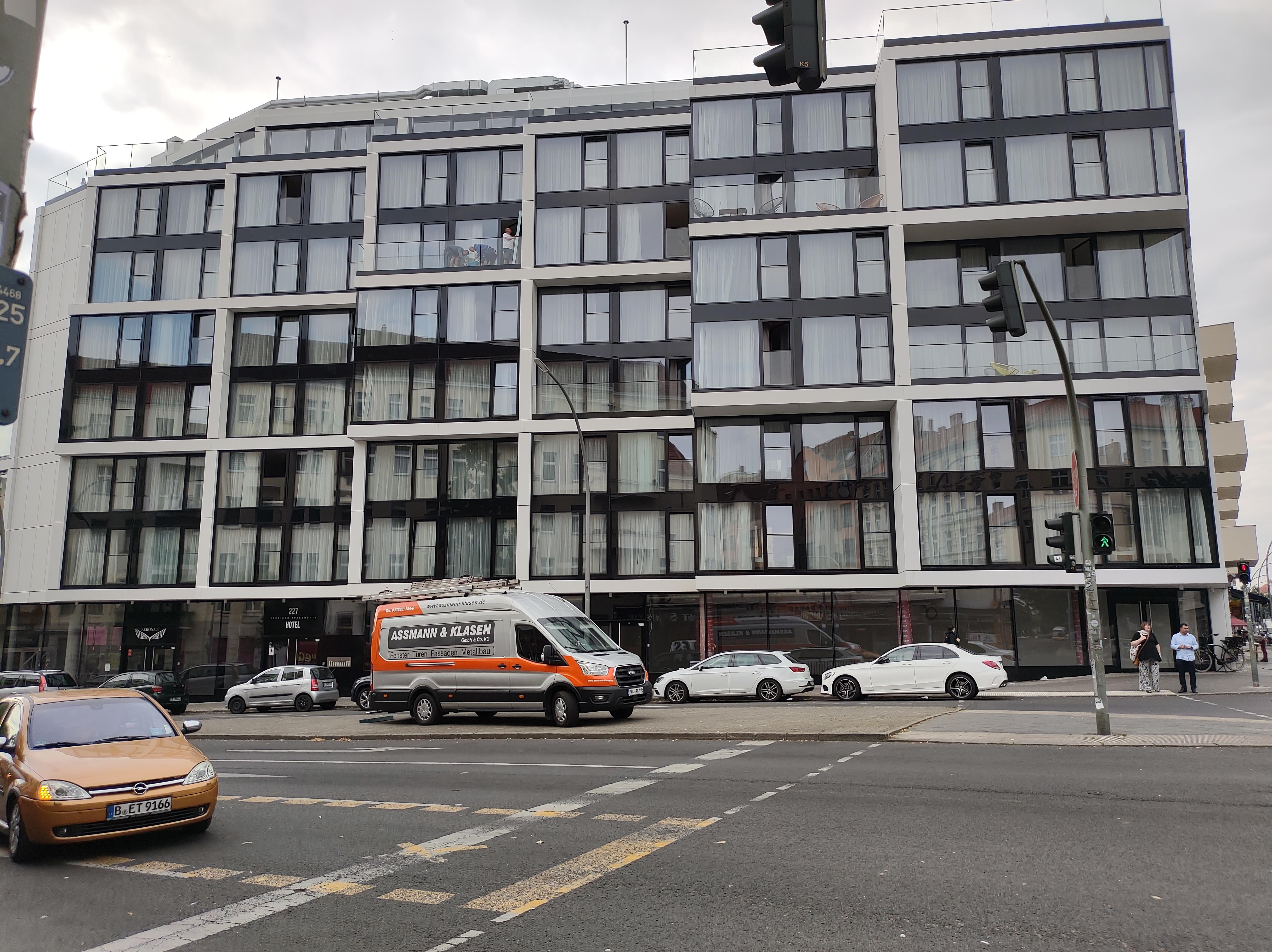 Hotellets facade