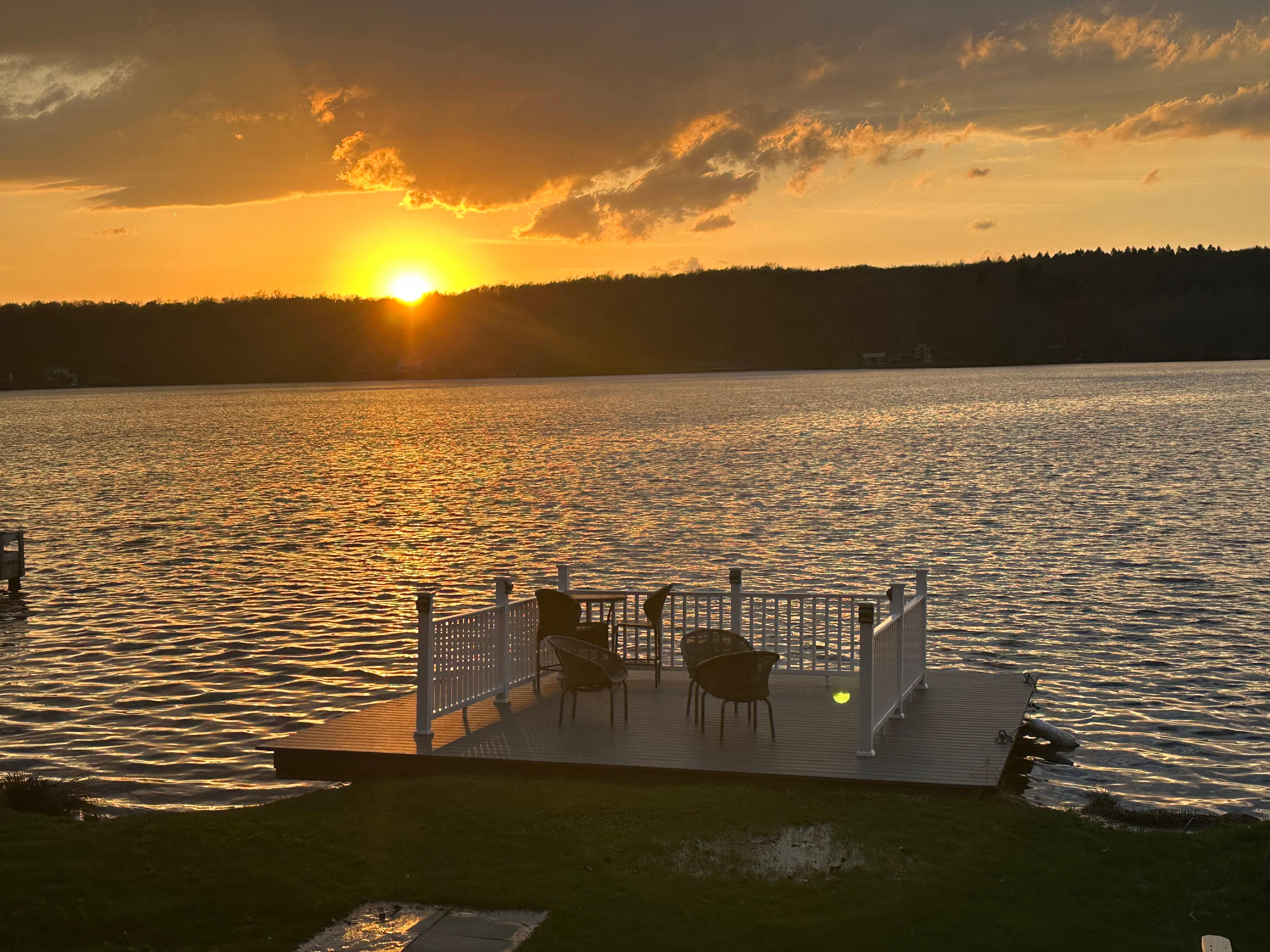 Amazing sunsets from the home dock 