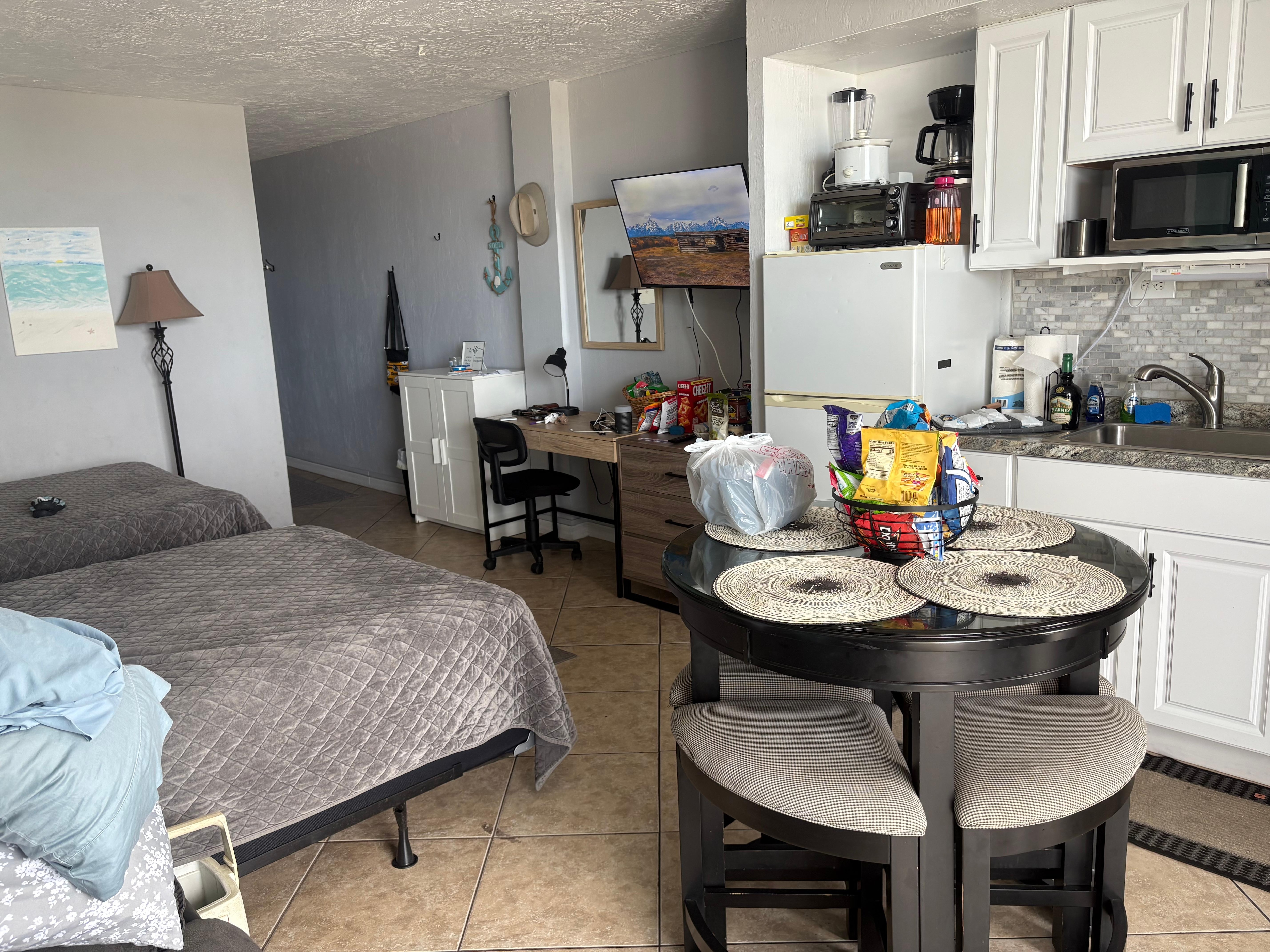 View of room from balcony 