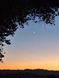 Sunset from side of house.