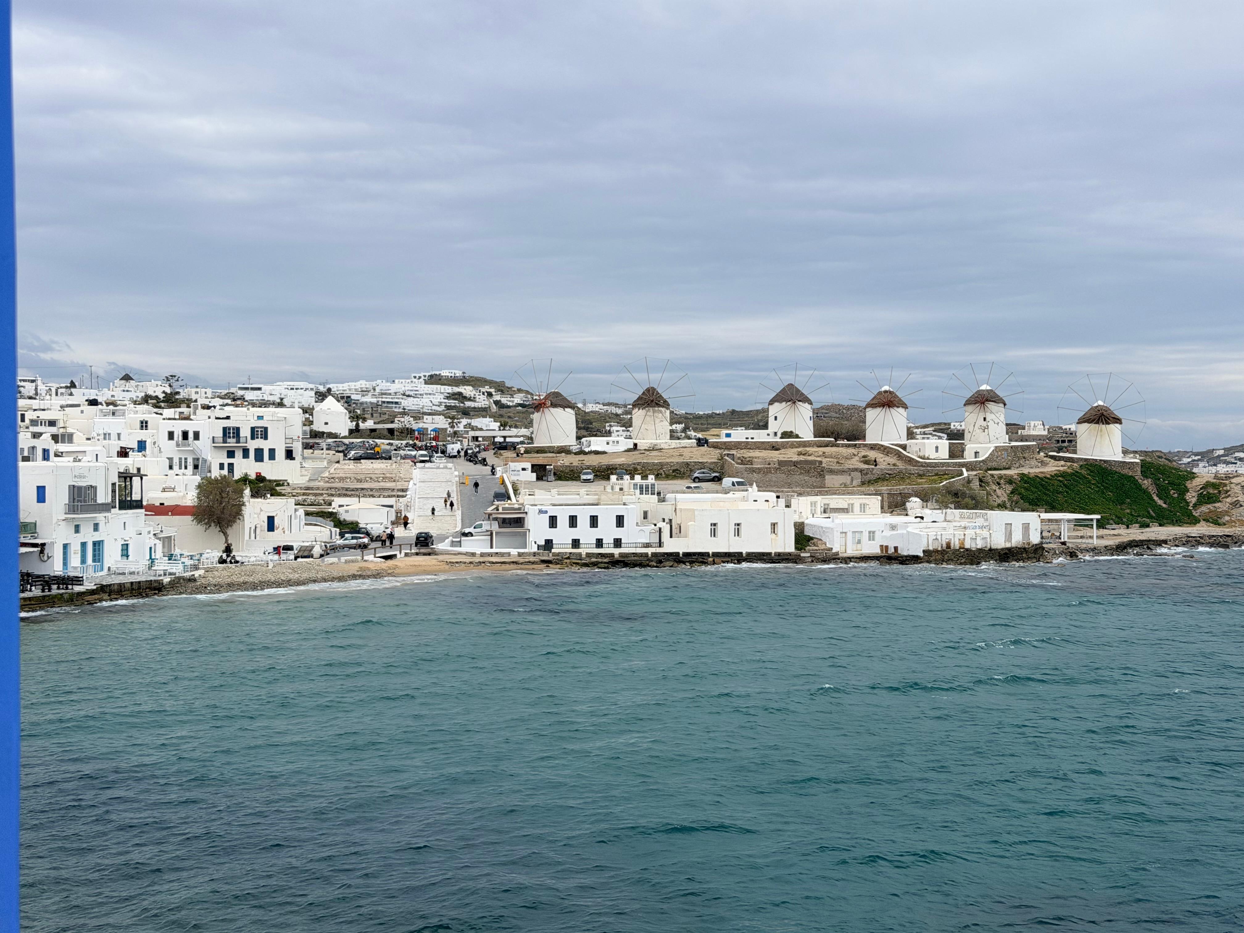 View from our balcony. Breakfast on our balcony every morning. Very good food!!!!