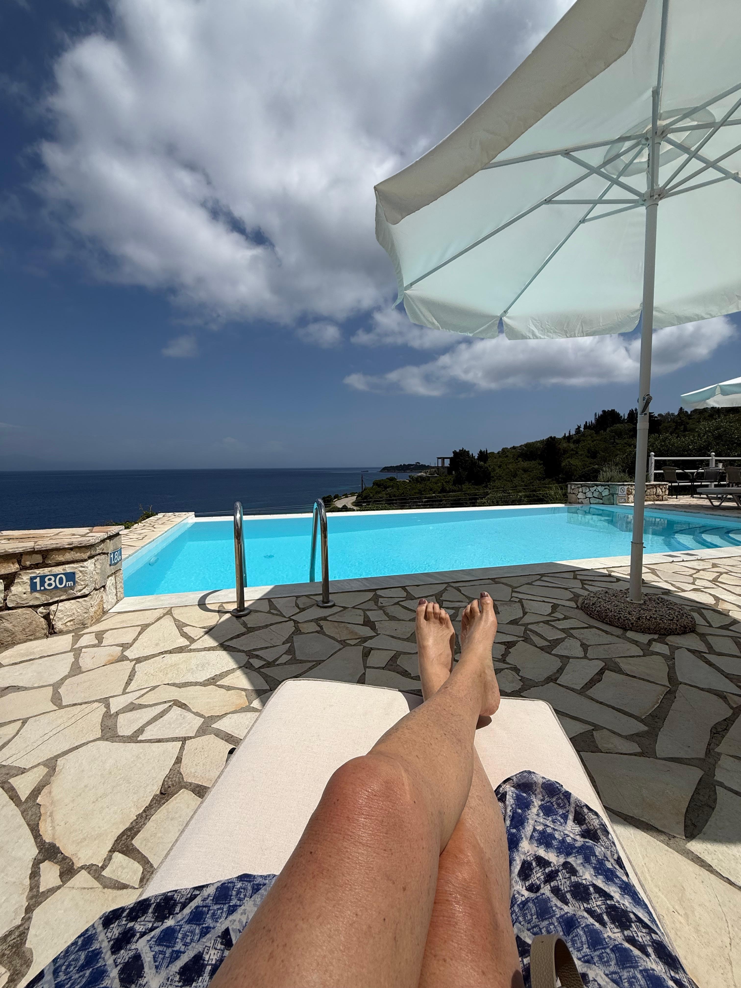 First day by the pool