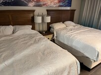 Bedroom had four beds with pillows, sheets, and blankets, but I would take extra if you use any other beds