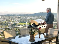 Typical evening grilling