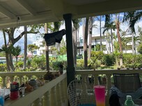 Looking out from our deck!