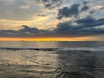Sunset from the beach, pictures can’t capture the essence of the moment.