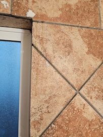 Stains over wall tiles